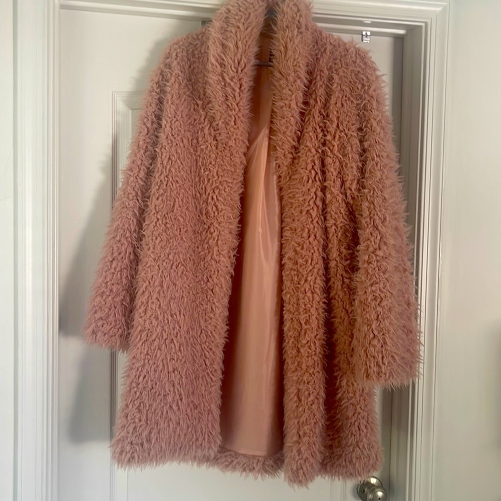 Faux fur coat